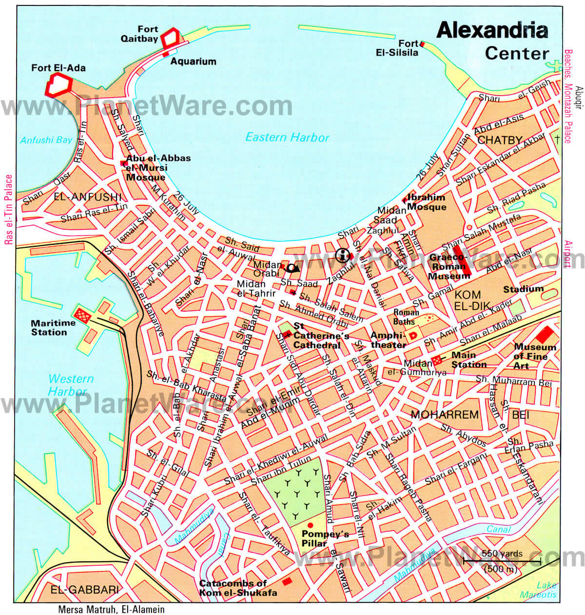 alexandria city centre carte